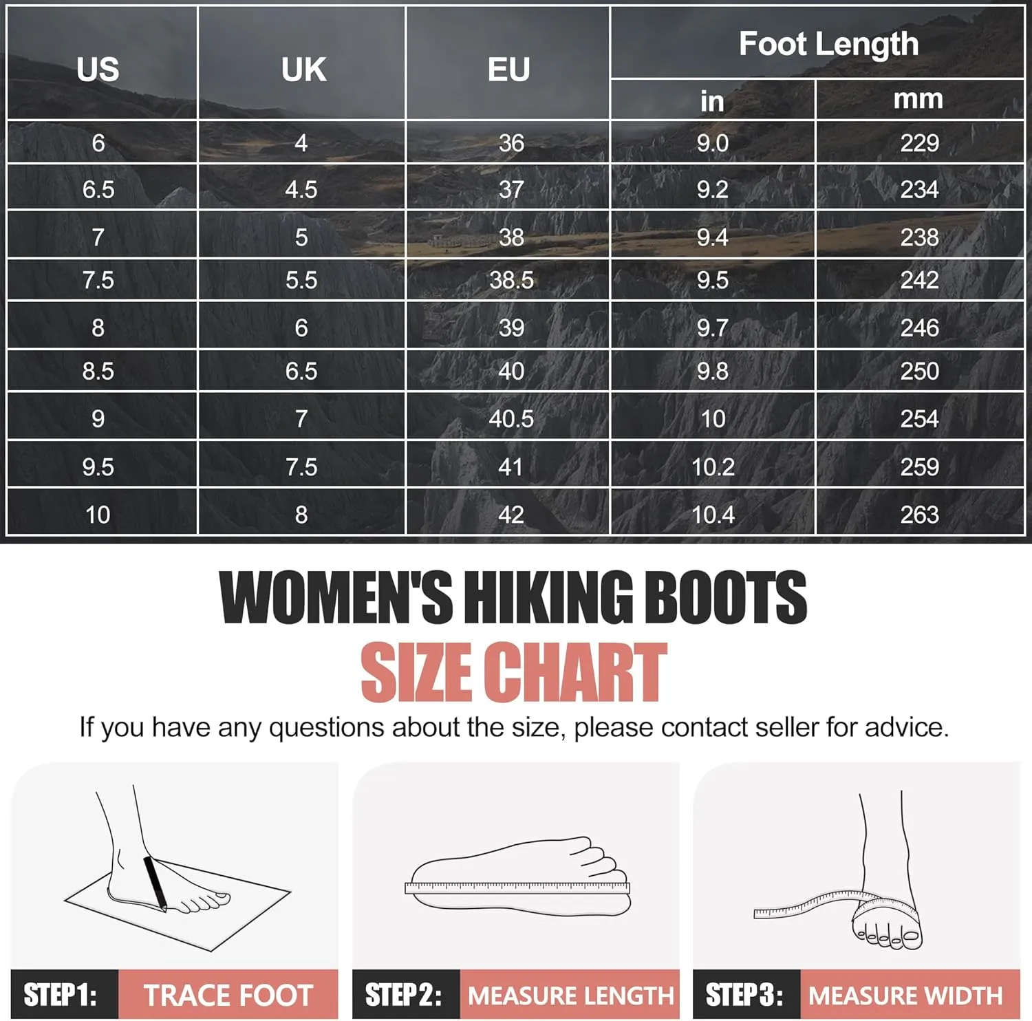 @ R CORD Womens Hiking Boots Waterproof Lightweight Hiking Boots Women Ankle Support Hiking Shoes Backpacking Boots Breathable Non-slip Hiking Boot for Outdoors