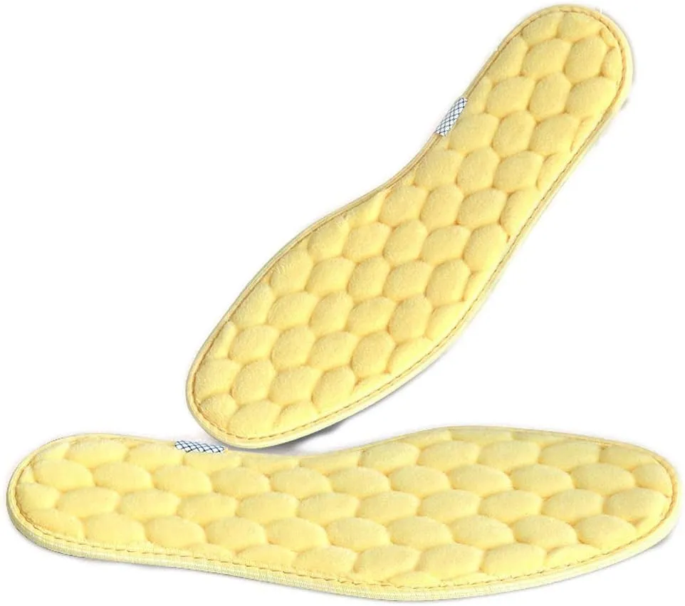 1 Pair Thick Thermal Winter Shoes pad Breathable Warm Heated Insoles for Men Women(39)
