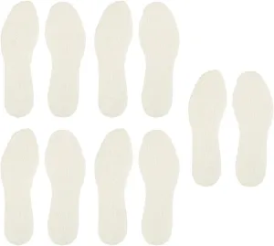 10Pcs Thickened Warm Insoles for Adults Cozy Wool Footwear Accessories for Winter Shoes Boots Sneakers Comfortable Durable Breathable Cold Weather Inserts