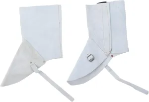 1Pair Cowhide Welding Spats Durable Leather Protective Feet Covers for Electric Welding Heat Resistant and Wear Resistant