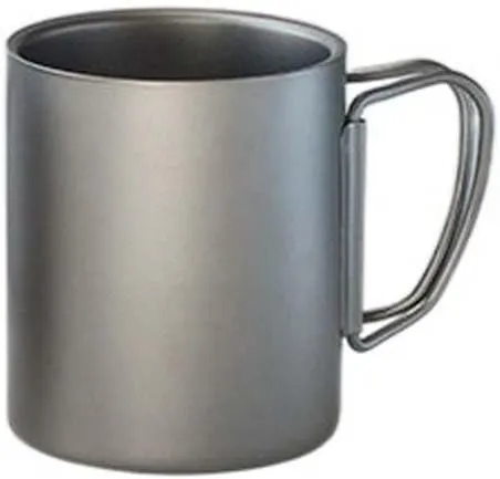 1PC Outdoor Pure Titanium Folding Water Cup Lightweight Portable Mug(220ml B)