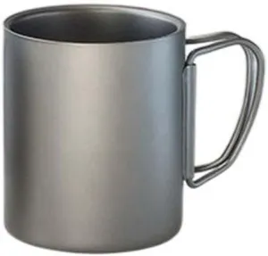 1PC Outdoor Pure Titanium Folding Water Cup Lightweight Portable Mug(220ml B)