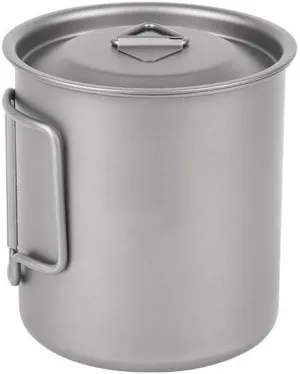 1PC Pure Titanium Water Cup, 420ML Mug, Portable Coffee Cup, Suitable For Outdoor Camping And Mountaineering