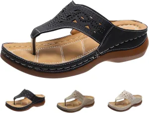 2024 Soft Bottom Massage Orthopedic Flip Flops Comfort Orthotic Dressy Casual Women Sandals with Arch Support