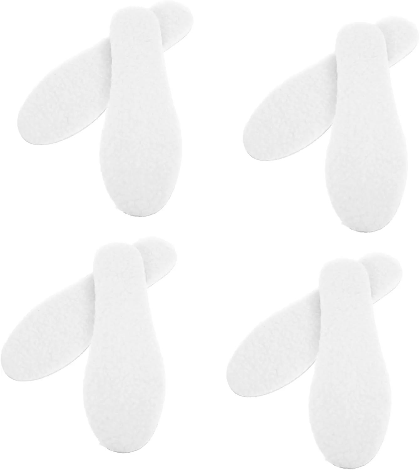 4-Pack Women's Shoe Inserts Warm Breathable Comfortable Insoles for Flats Boots Casual Shoes Wool Aluminum Foil
