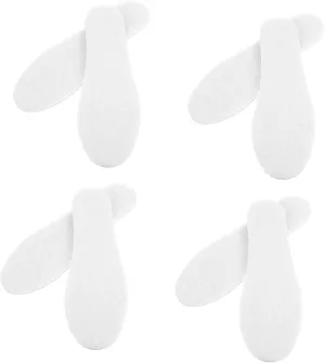 4-Pack Women's Shoe Inserts Warm Breathable Comfortable Insoles for Flats Boots Casual Shoes Wool Aluminum Foil
