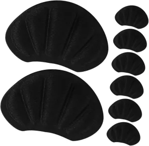 4 Pairs High Heel Insoles Breathable Heel Caps for Women Slip Shoe Grips Comfortable Pads for Boots Casual Shoes Shock Absorbing Protection