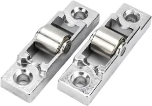4pcs Zinc Alloy Flat/Concave Wheel Slide Doors Window Pulley U-Type Ball Bearing Wheel Roller Plastic Steel Hardware Accessories(Concave Wheel)