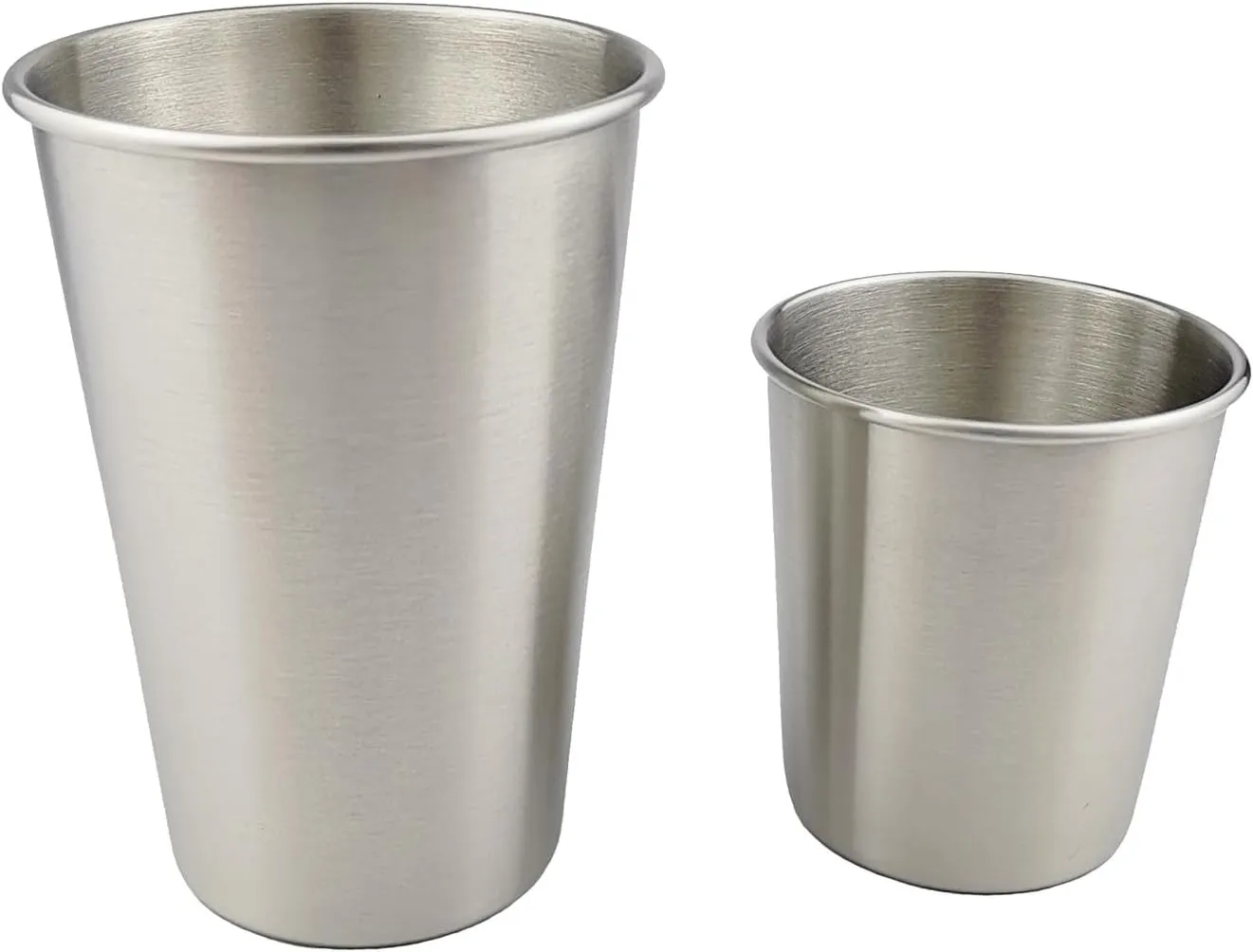 500ML Outdoor Portable Milk Mug Beer Mug 304 Stainless Steel Water Cup(4PCS)