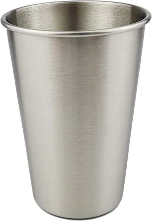 500ML Outdoor Portable Milk Mug Beer Mug 304 Stainless Steel Water Cup(4PCS)