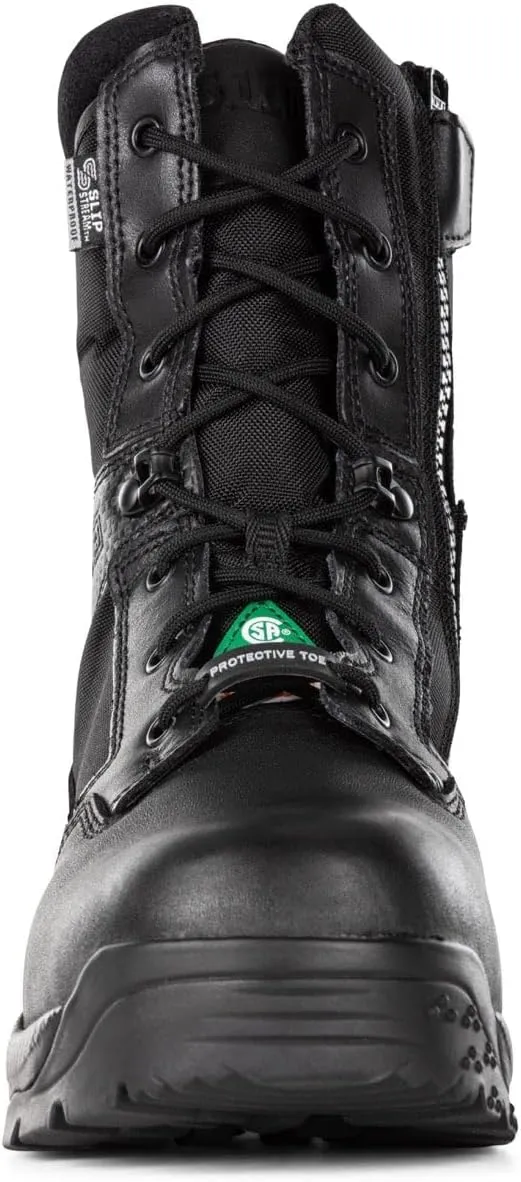 5.11 Tactical Men's A.T.A.C. 2.0 8-Inch Shield Boot, Full Grain Leather Toe, Style 12416, Black
