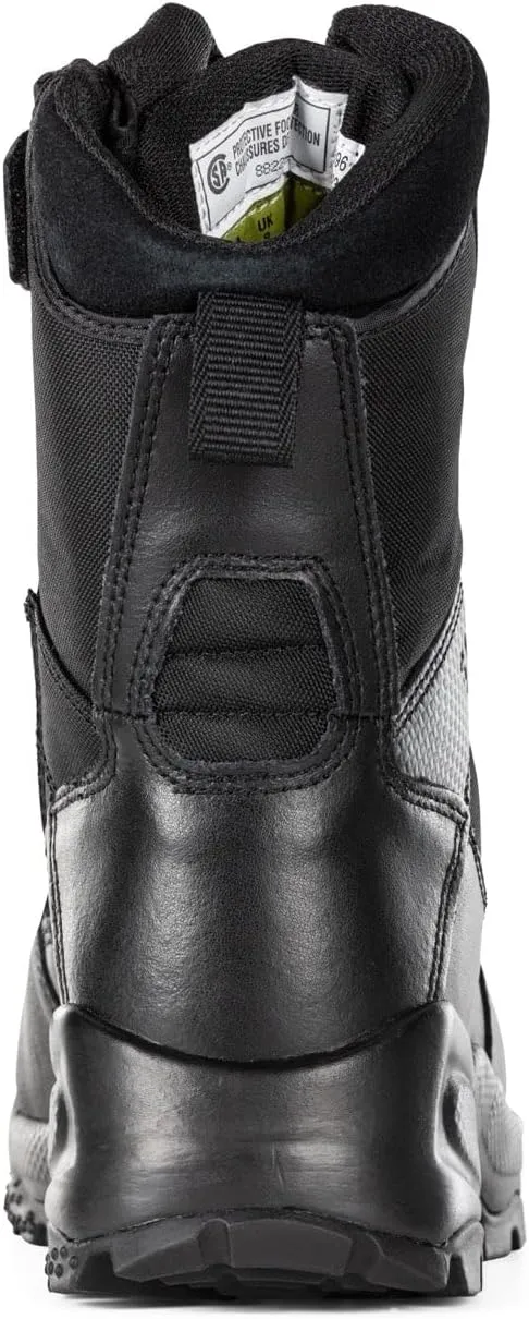 5.11 Tactical Men's A.T.A.C. 2.0 8-Inch Shield Boot, Full Grain Leather Toe, Style 12416, Black