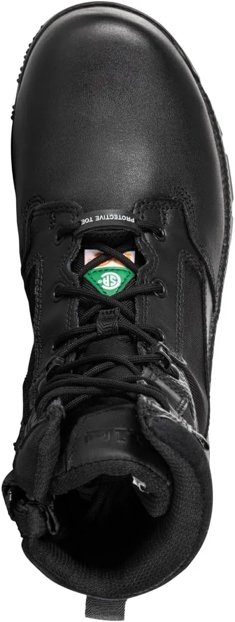 5.11 Tactical Men's A.T.A.C. 2.0 8-Inch Shield Boot, Full Grain Leather Toe, Style 12416, Black