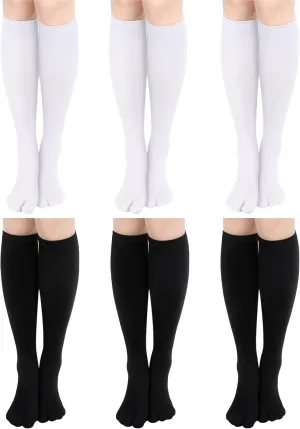 6 Pairs Tabi Stocking Flip Flop Stockings for Women Split Toe Japanese Socks Tabi Socks