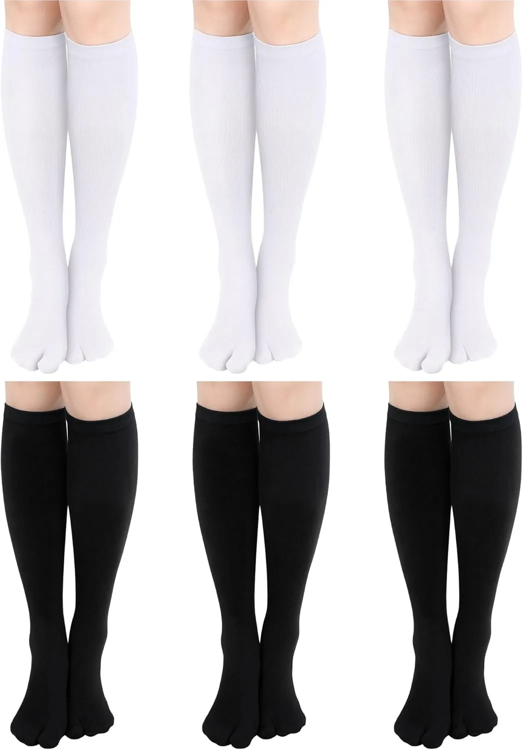 6 Pairs Tabi Stocking Flip Flop Stockings for Women Split Toe Japanese Socks Tabi Socks