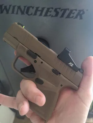 ADE Spike Red Dot for RMS/RMSC Footprint Optics Ready Pistol Such as Canik TP9 Elite SC,Mete SFT,Sig Sauer P365XL/P365X,Ruger Max-9,Glock 43 MOS/48 MOS,Springfield Hellcat PRO-FDE/TAN Body Color