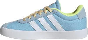 adidas VL Court 3.0 Sneaker, Clear Sky/White/Yellow, 12 US Unisex Little Kid