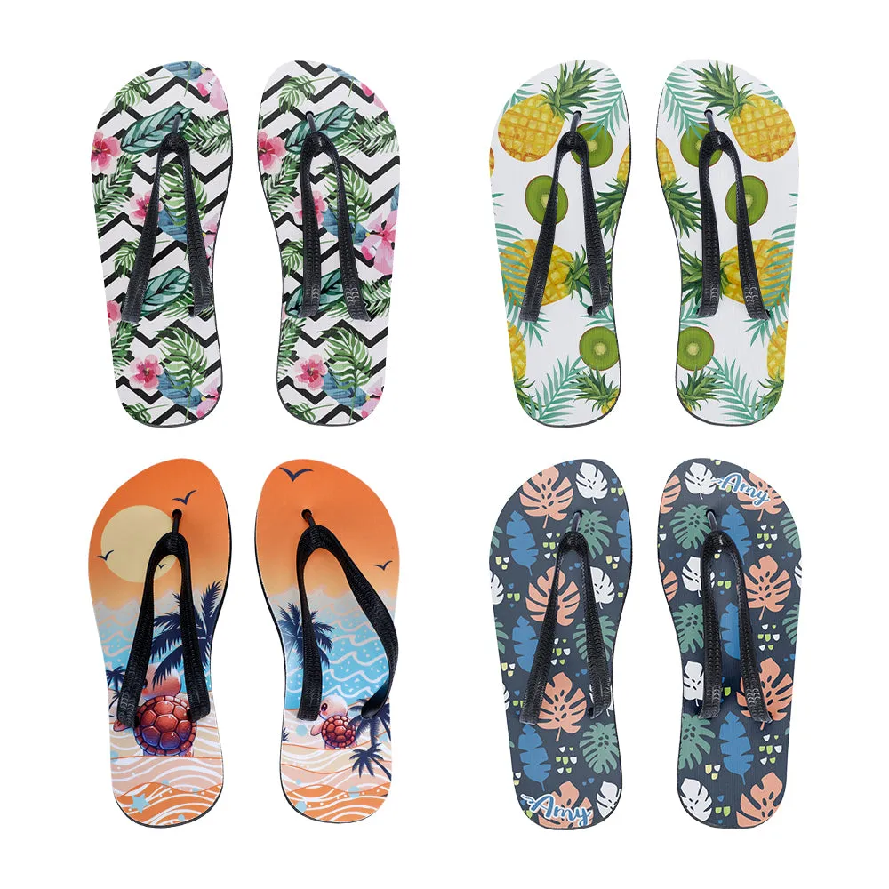 Adults Flip Flop-Black Sole-XL-20pcs