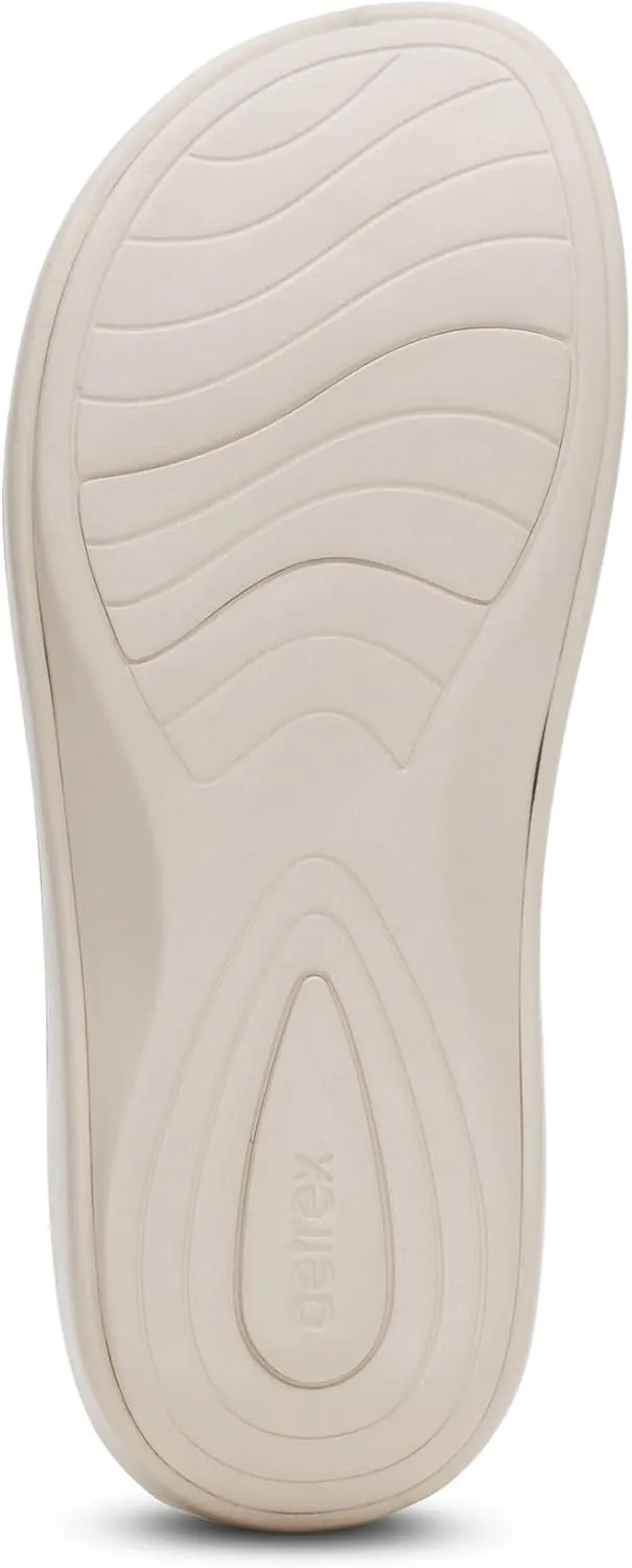 Aetrex Maui Orthopedic Flip Flops for Women Arch Support - Pressure Relief Water-friendly Shock Absorption Super Soft UltraSky EVA Foam Flip Flops