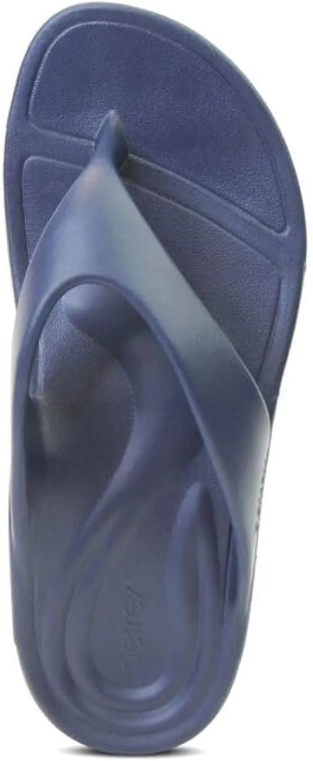 Aetrex Maui Orthopedic Mens Flip Flops - Arch Support Shock Absorption w/ UltraSKY EVA Foam Pressure Relief Water-Friendly Flip Flops for Men