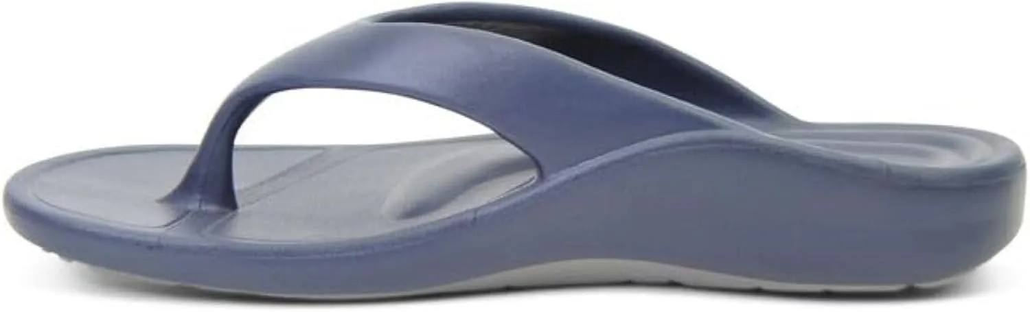 Aetrex Maui Orthopedic Mens Flip Flops - Arch Support Shock Absorption w/ UltraSKY EVA Foam Pressure Relief Water-Friendly Flip Flops for Men