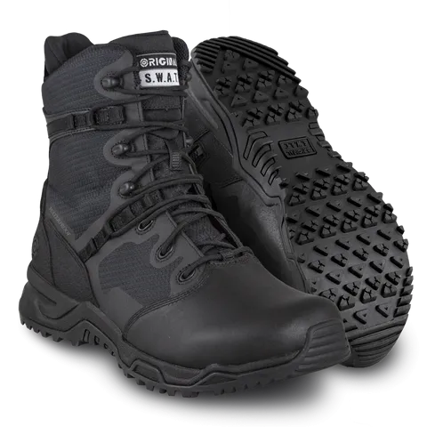 Alpha Fury 8" Waterproof - Side Zip - Polishable Toe