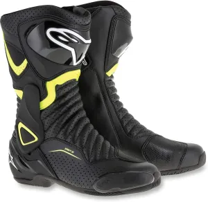 Alpinestars Men's Men's SMX-6 v2 Vented Black/Yellow Boots 3404-1141
