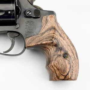Altamont - S&W J Round Revolver Grips - Boot - Real Wood Gun Grips fit Smith & Wesson J Frame Round Butt .38 Special and 9mm Revolvers - Made in USA