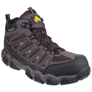 Amblers Safety Men's AS801 Rockingham Waterproof Non-Metal Safety Hiker in Brown