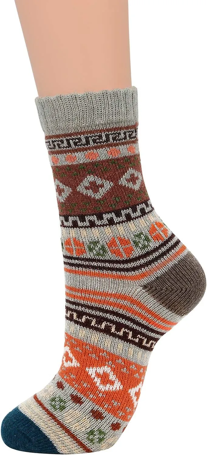 American Trends Mens Wool Socks Boot Socks Winter Outdoor Sports Socks Thick Warm Socks Soft Christmas Socks Athletic Socks