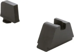 AMERIGLO Optic Compatible Sight Set for Glock - 3XL Tall Black Serrated .365" Front, Flat Black .451" Rear
