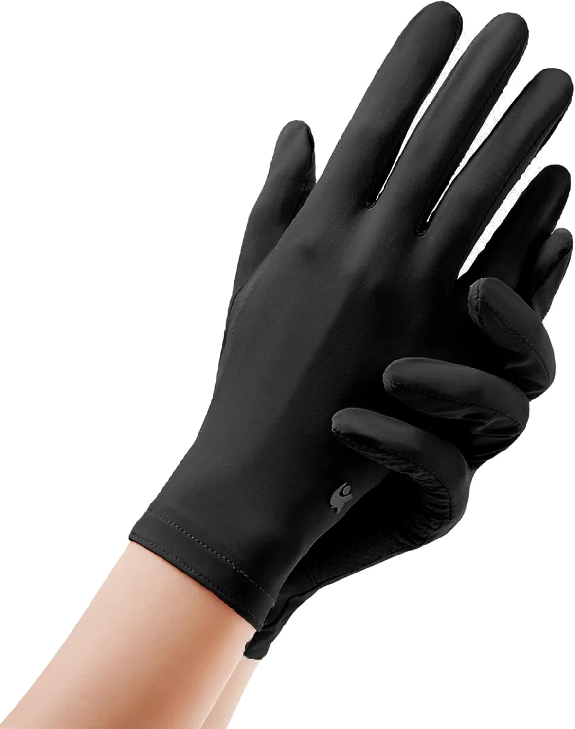 amokk 2 Pairs Driving Gloves for Women Sunblock Wrist Length Non-slip Sun Protection Gloves