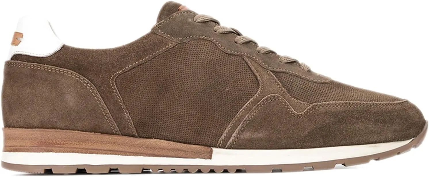 Anthony Veer West Leather Sneakers for Men | Retro-Raised Driving Sole for Equal Comfort & Style | Durable Rubber Outsole & Removable Leather Cushioned Footbed