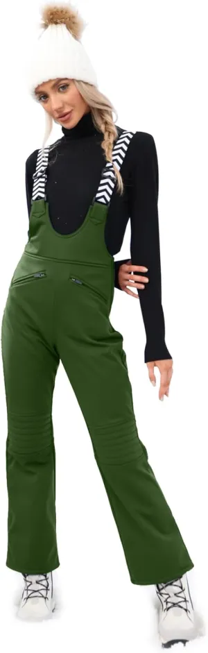 Aoysky Women's Snow Bibs Insulated Bib Overalls Waterproof Ski Bibs Windproof Ski Pants Breathable Snowsuit