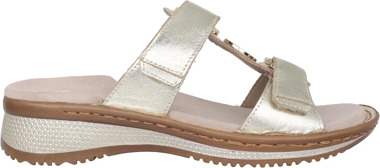 ARA Women's Mule Moccasin, Platinum, 9