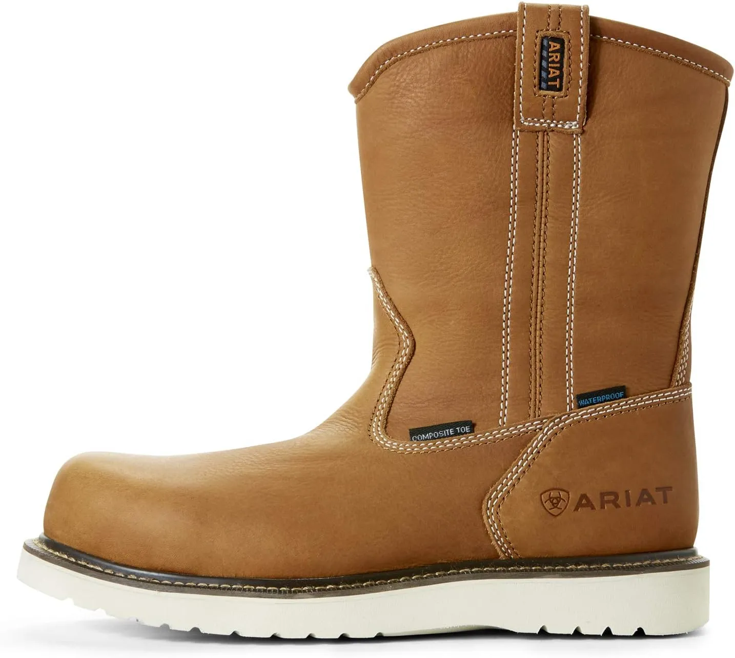 Ariat Men's Rebar Wedge Pull-on Waterproof Composite Toe Work Boot
