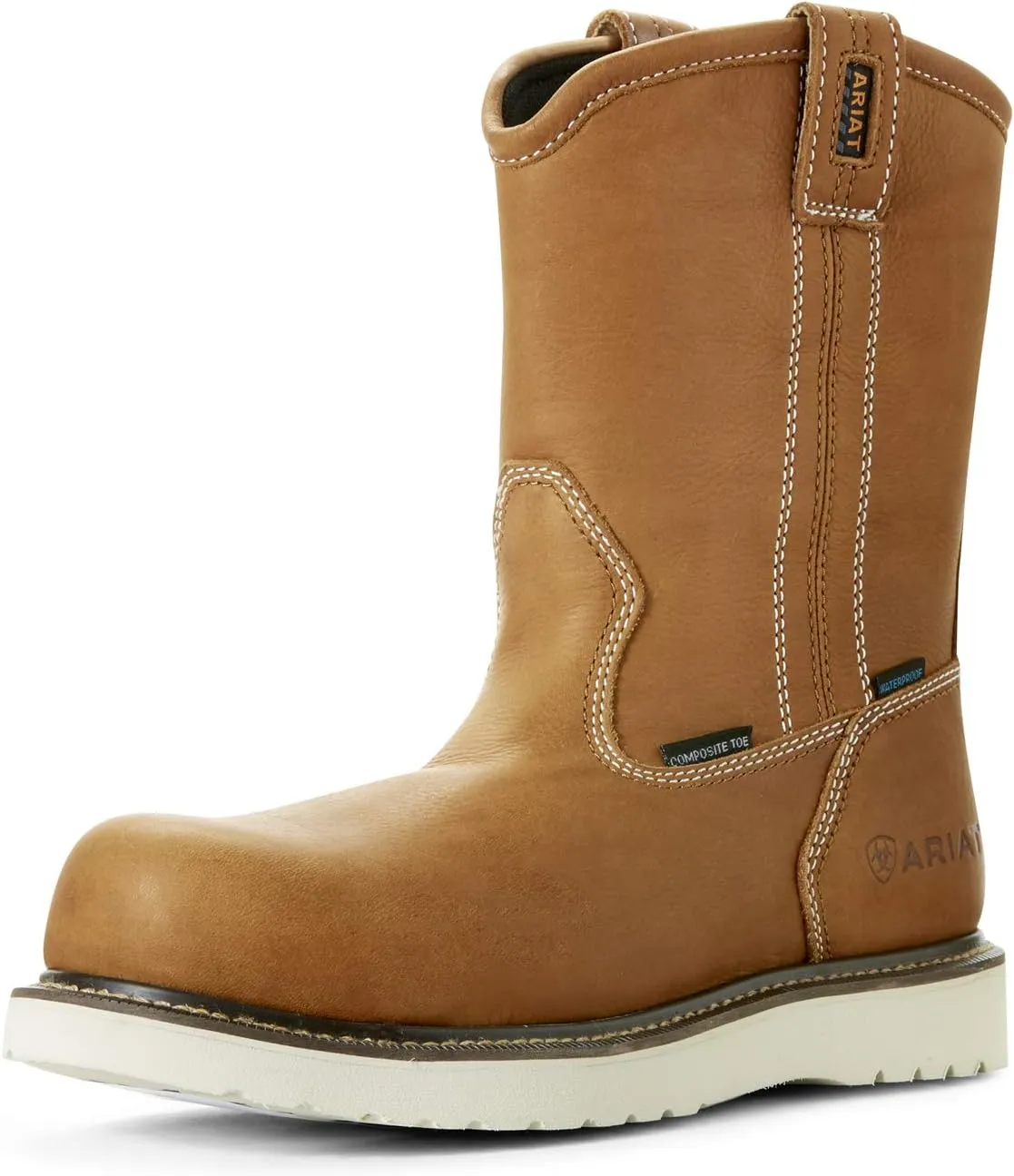 Ariat Men's Rebar Wedge Pull-on Waterproof Composite Toe Work Boot