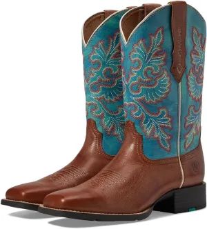 Ariat Women's Round Up Wide Square Toe StretchFit Western Boot