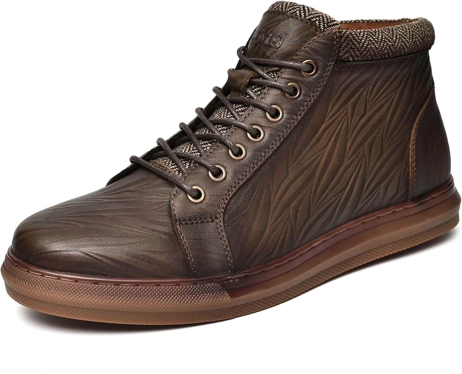 Arkbird Mens Leather Sneaker Fashion Classic Casual Chukka Ankle Boots for Men