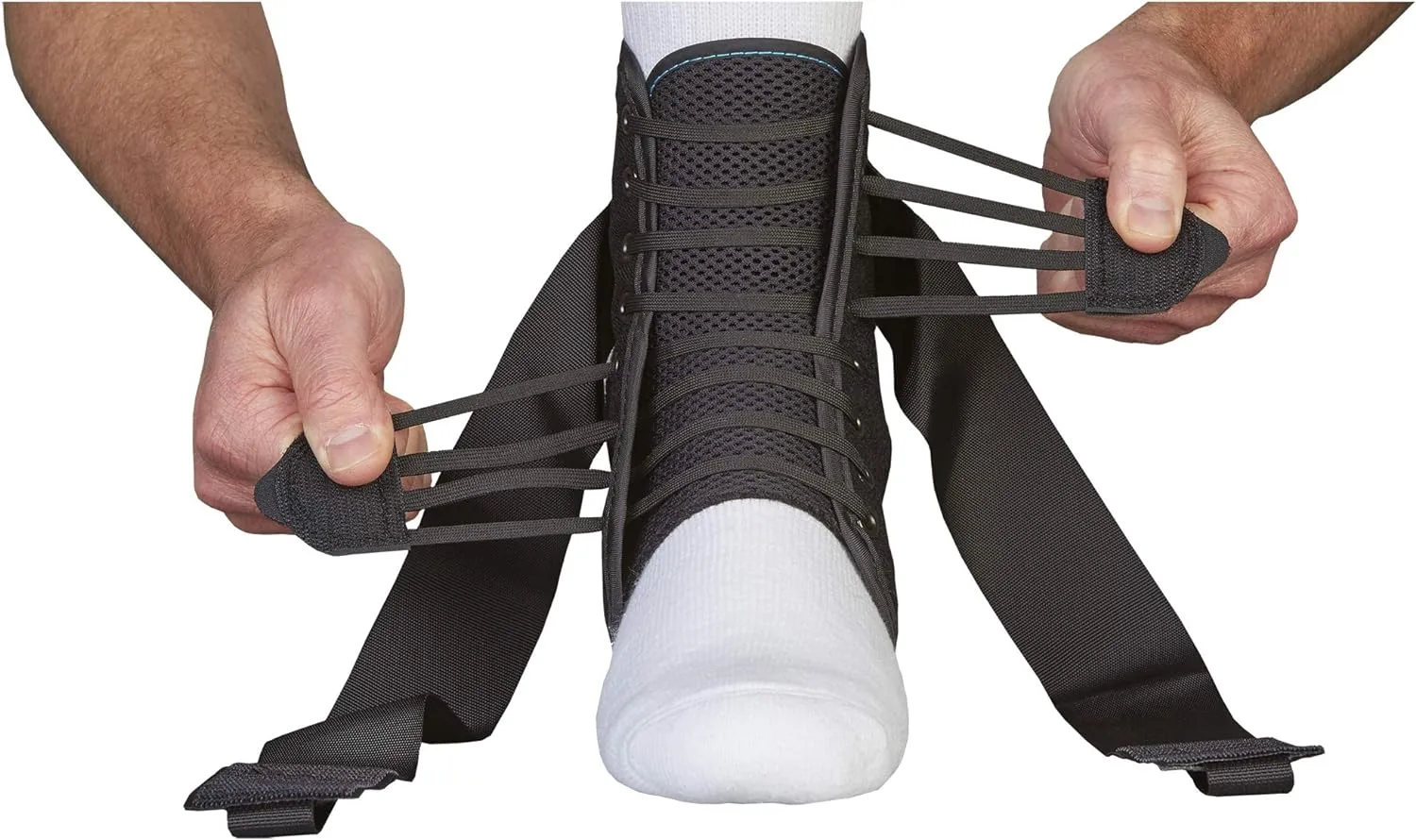 ASO Speed Lacer Ankle Stabilizer, Black, X-Large