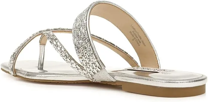Badgley Mischka Women's Flat Sandal, Slide