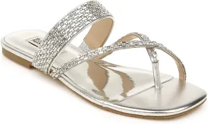 Badgley Mischka Women's Flat Sandal, Slide