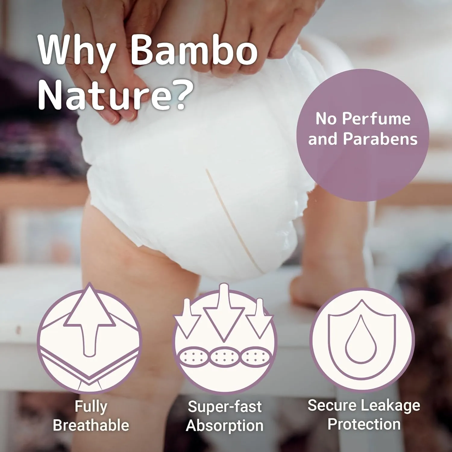 Bambo Nature Hypoallergenic Baby Diapers, Eco-Labelled Sustainable Diapers, Enhanced Leakage Protection, Totally Chlorine-free, Skin Friendly, and Super Absorbent - Size 3 (29 Count)