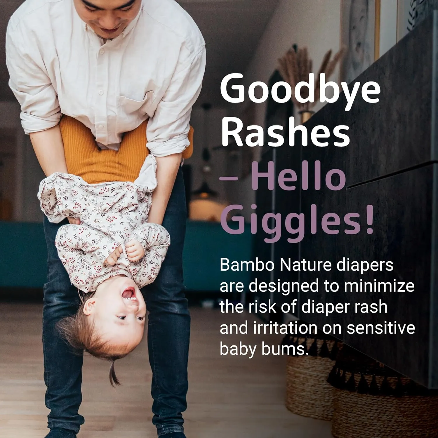 Bambo Nature Hypoallergenic Baby Diapers, Eco-Labelled Sustainable Diapers, Enhanced Leakage Protection, Totally Chlorine-free, Skin Friendly, and Super Absorbent - Size 3 (29 Count)