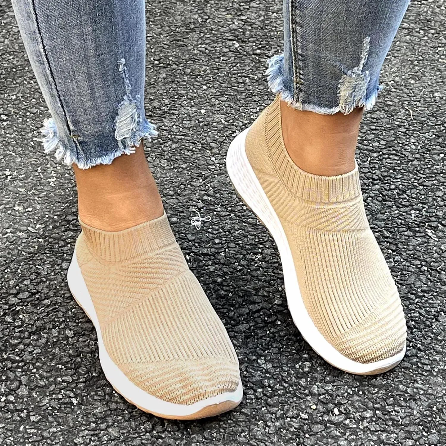 Bamboo Store Flat Sneakers for Women Wide Width Trainer Fitness Sneakers Mesh Women Shoes Womens Running Sneakers Size 11