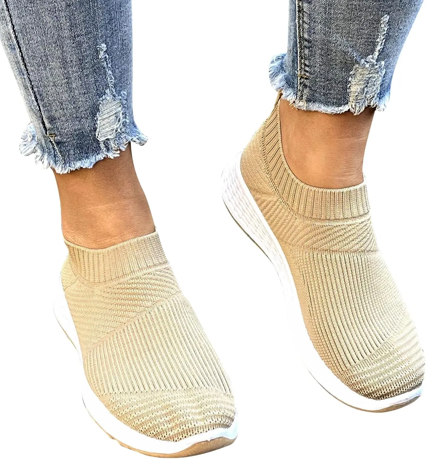 Bamboo Store Flat Sneakers for Women Wide Width Trainer Fitness Sneakers Mesh Women Shoes Womens Running Sneakers Size 11