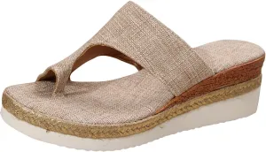 Beach Sandals for Woman Casual Summer Flip Flops Clip Toe Flat Sandal White Platform Hiking Workout Shoes