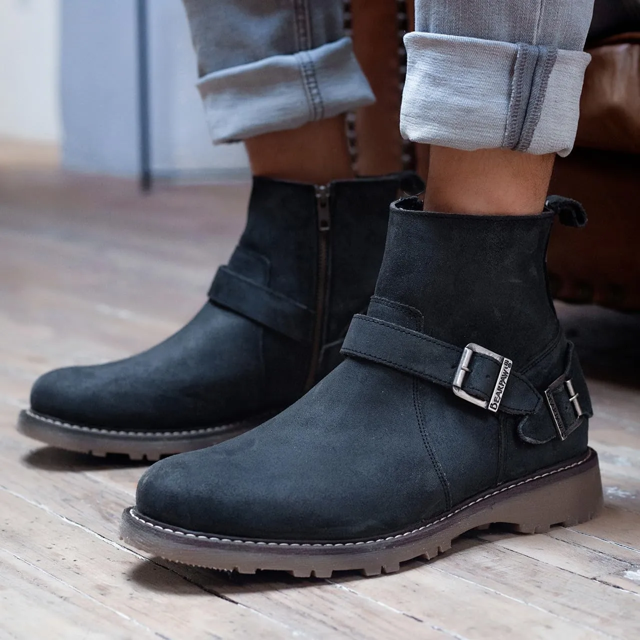 BEARPAW Men's Liam Multiple Colors | Men's Boot Classic Suede | Men's Slip On Boot | Comfortable Winter Boot