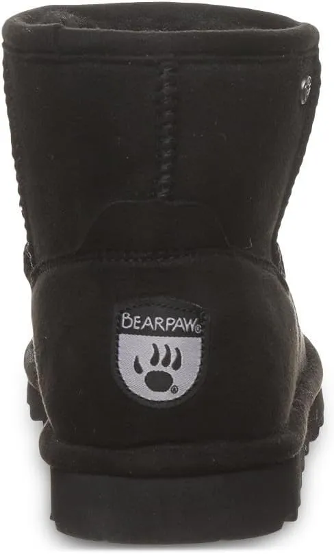 BEARPAW Women's Alyssa Vegan Multiple Colors | Women's Ankle Boot | Women's Slip On Boot | Comfortable Winter Boot