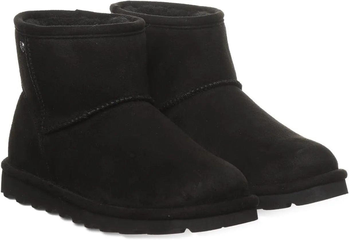 BEARPAW Women's Alyssa Vegan Multiple Colors | Women's Ankle Boot | Women's Slip On Boot | Comfortable Winter Boot